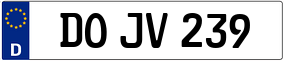 Trailer License Plate